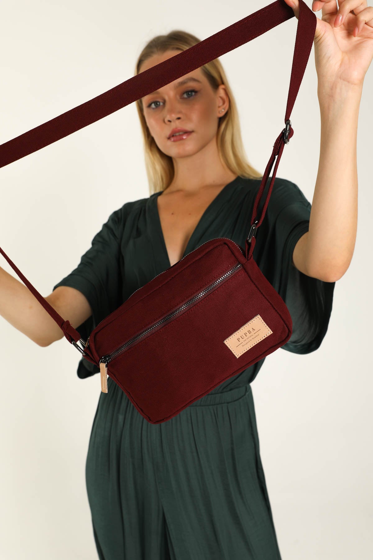 Roxy Çapraz Askılı Çanta - Bordo