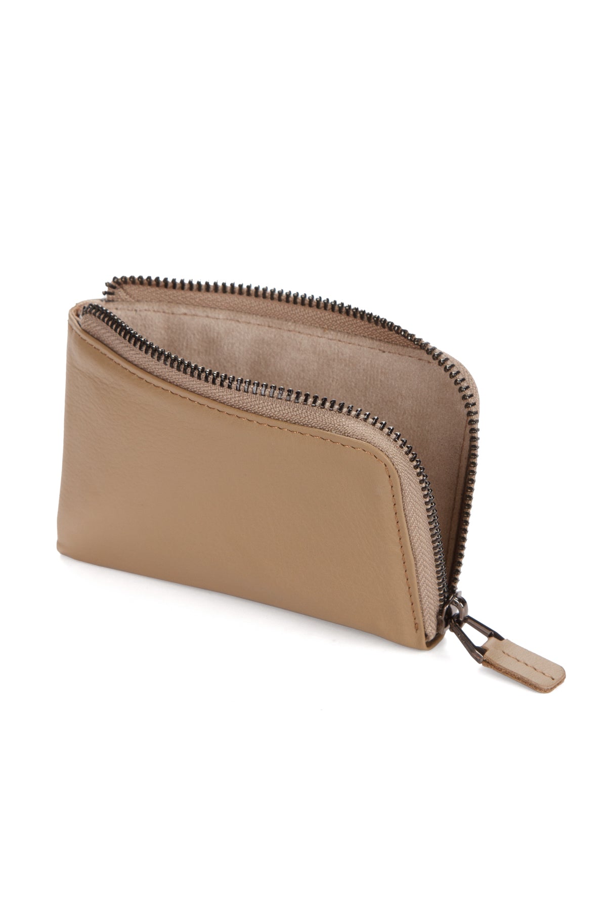 Pi Leather Wallet - Beige
