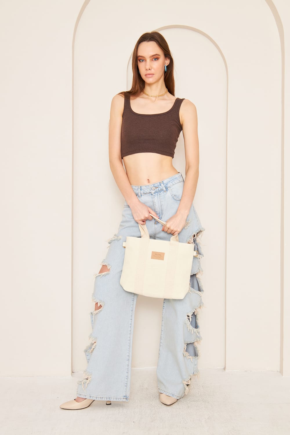Yaga Tote Bag - Cream