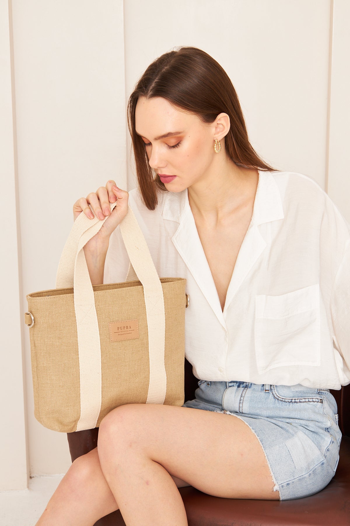 Yaga Tote Bag - Tan