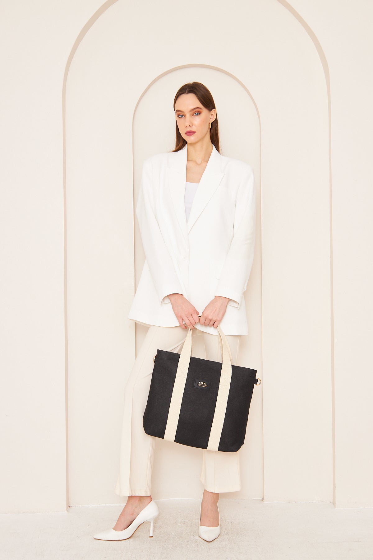 Yaga Large Tote Bag - Siyah