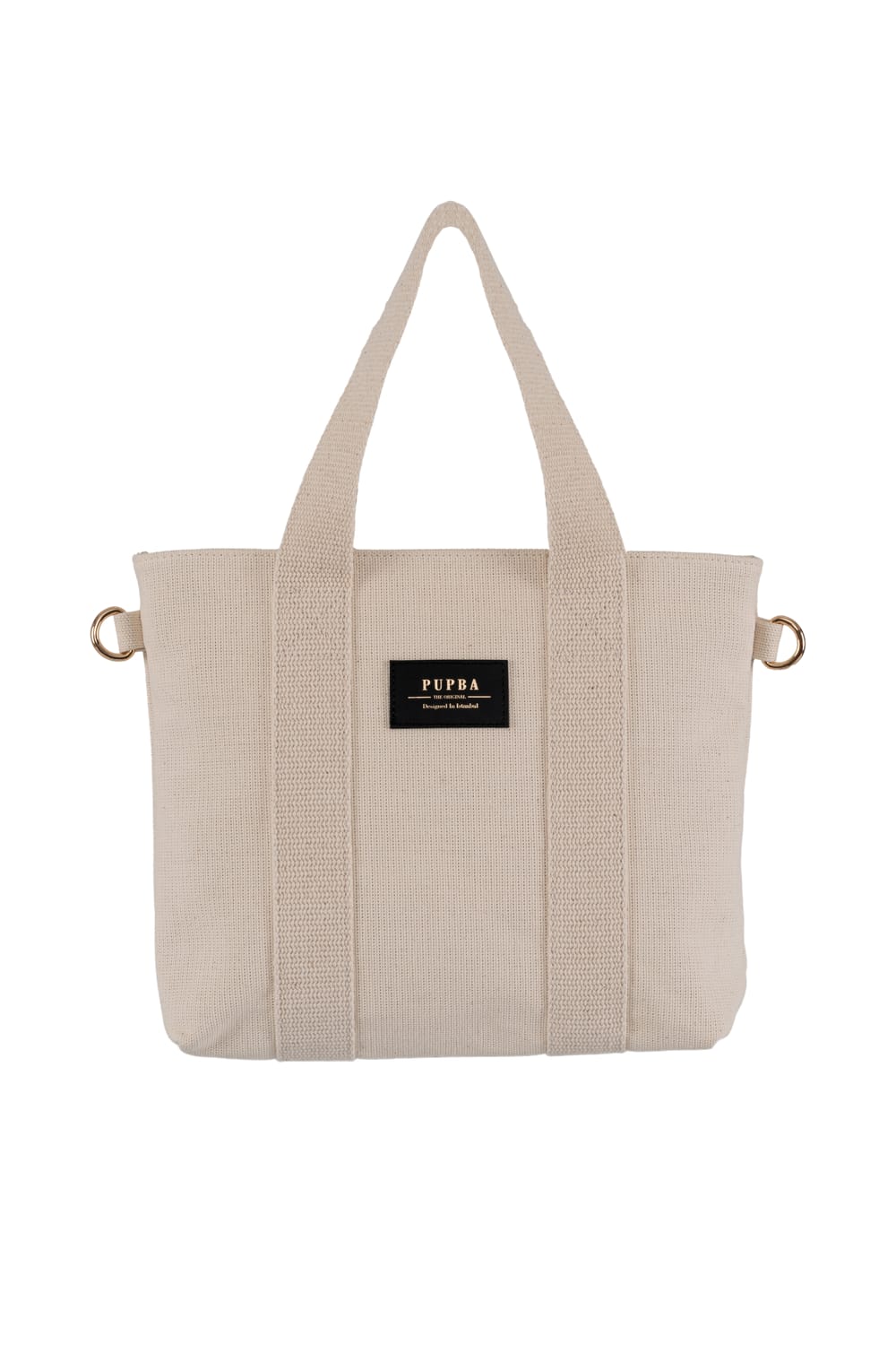 Yaga Tote Bag - Krem/Altın